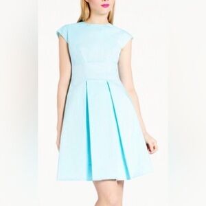 kate spade Paris Grace Blue crisp unlined cotton poplin “Vail” sz6 MSRP $348